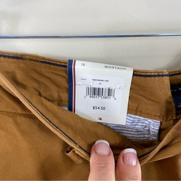 NWT Tommy Hilfiger Women’s Classic Style‎ Brown Chinos Sz 16 - Picture 5 of 12